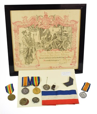 Lot 8 - A First World War Pair, awarded to 41953 PTE.J....