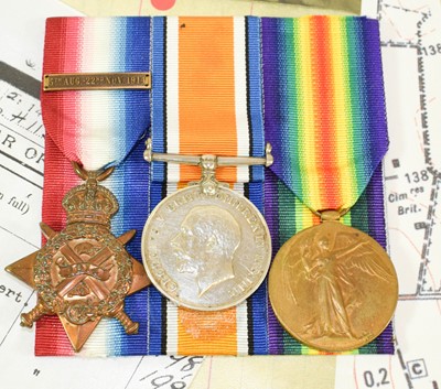 Lot 9 - A First World War Mons Trio, awarded to 8960...