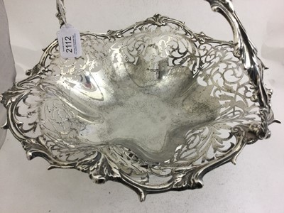 Lot 2112 - A George V Silver Basket, by William Hutton...