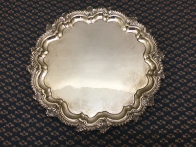 Lot 2116 - A George VI Silver Salver, by Hardy Brothers,...