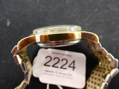 Lot 2224 - A Gold Plated Automatic Centre Seconds Wristwatch