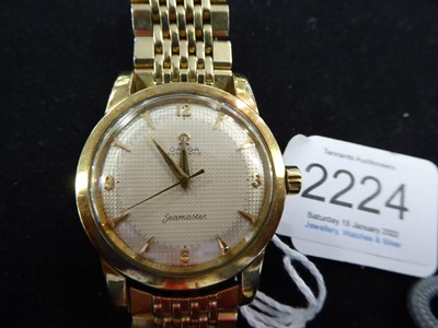 Lot 2224 - A Gold Plated Automatic Centre Seconds Wristwatch