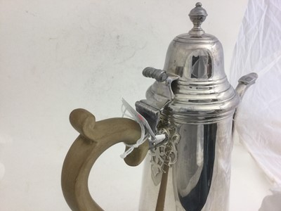 Lot 2132 - An Elizabeth II Silver Coffee-Pot, Maker's...