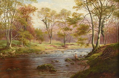 Lot 1045 - William Mellor (1851-1931) "On the Wharfe,...