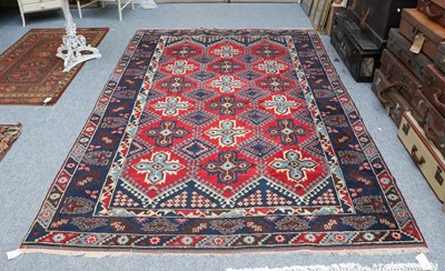 Lot 1103 - Dosemealti carpet, the blood red field with...