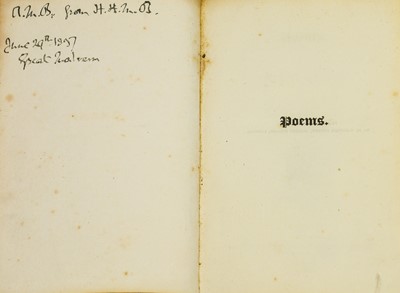 Lot 176 - Keats (John). Poems, London: C. & J. Ollier, 1817