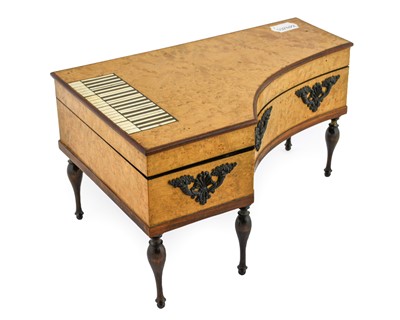 Lot 117 - A French Maple-Cased Musical Necessaire, circa...