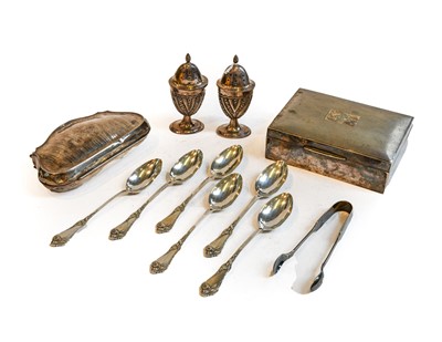 Lot 255 - A Collection of Assorted Silver, including: a...