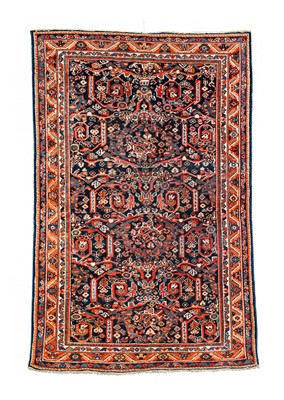 Lot 1151 - Mahal Rug West Iran, circa 1930 The indigo...