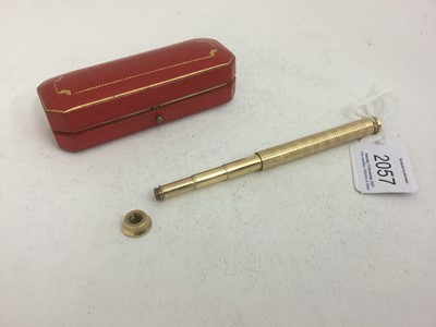 Lot 2057 - A George V Gold Propelling Container, by...