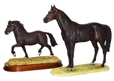 Lot 76 - Border Fine Arts 'Thoroughbred Stallion' (Standing, Style Two)