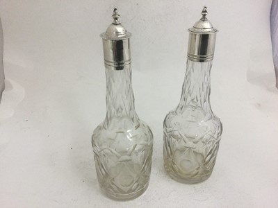 Lot 2013 - A George III Silver Two-Bottle Cruet, by...