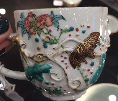 Lot 88 - A Pair of Chinese Porcelain Coffee Cups and...