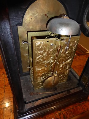 Lot 1096 - An Ebonised Striking Table Clock, signed Richd...