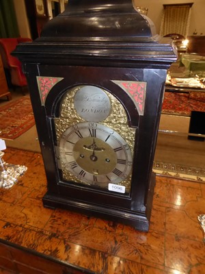 Lot 1096 - An Ebonised Striking Table Clock, signed Richd...