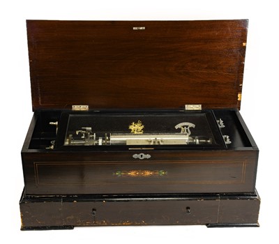 Lot 2137 - A Good Table-Format Interchangeable Cylinder Musical Box, Most Certainly By S. Troll