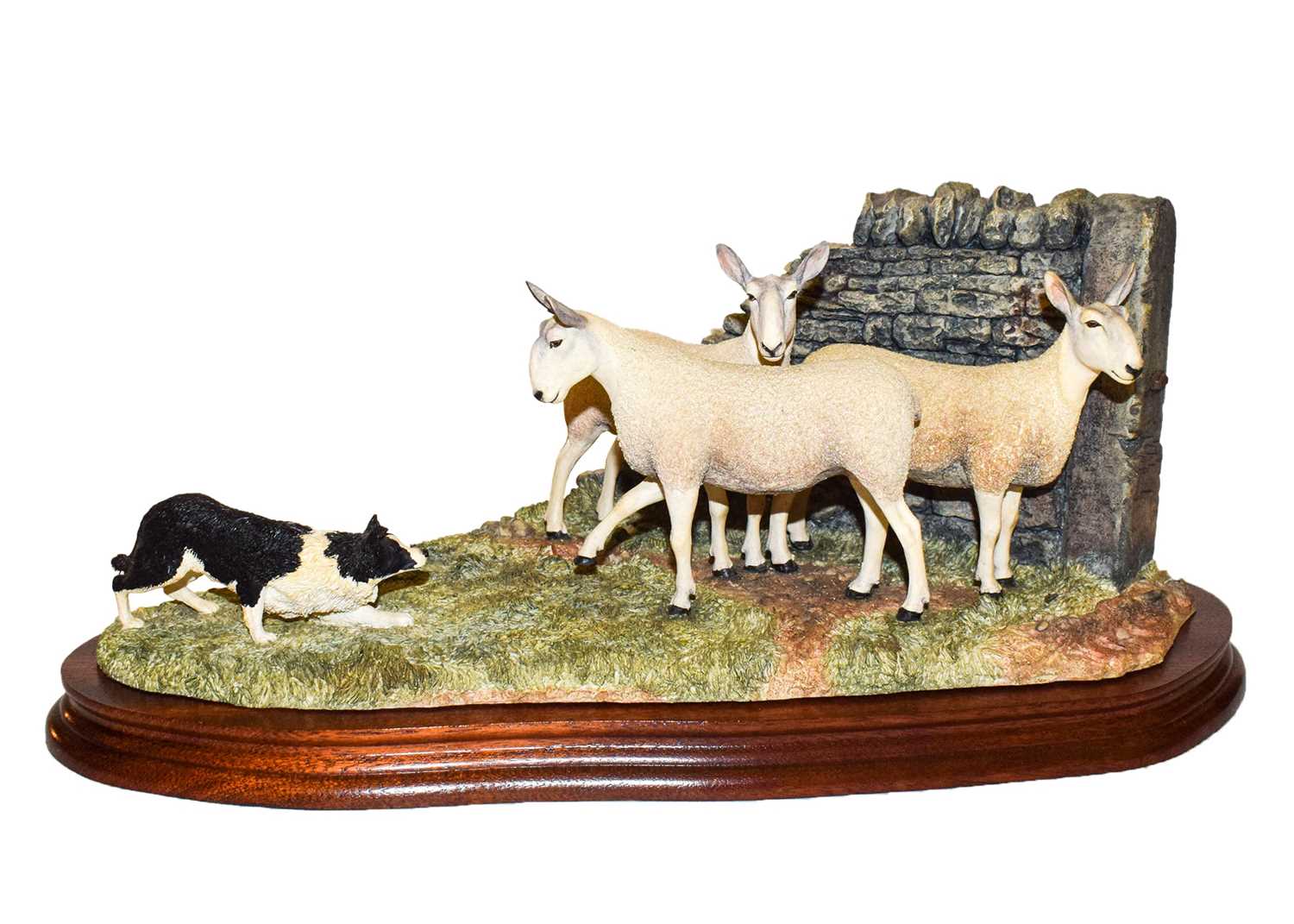 Lot 105 - Border Fine Arts 'Stand Off' (Border Collie and Sheep)