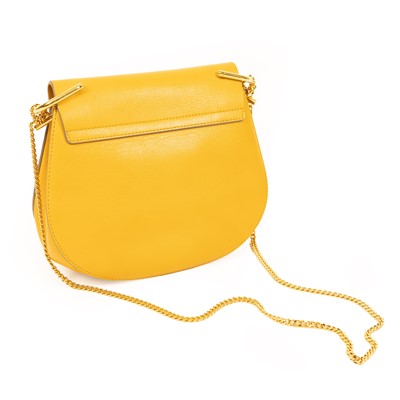 Lot 3046 - Chloe Yellow Ochre Leather and Suede Drew Bag,...