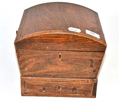 Lot 68 - A rosewood sewing box and a collection of costume jewellery