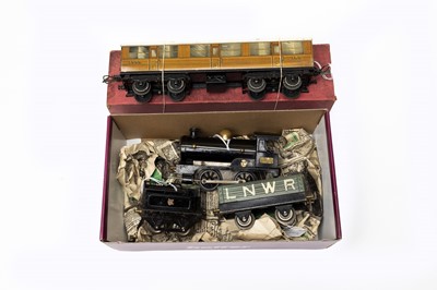 Lot 3299 - Hornby O Gauge Clockwork 0-4-0 MLdL Locomotive And Tender