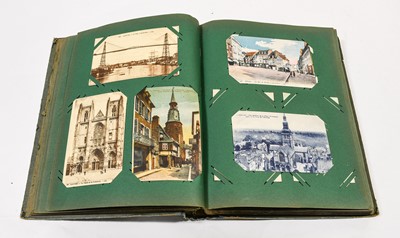 Lot 353 - Six postcard albums and a small box containing...