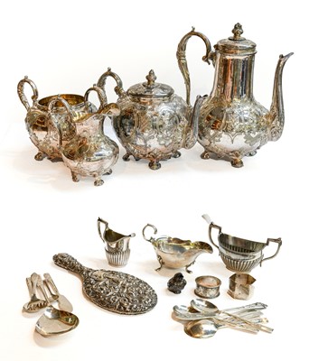 Lot 267 - A collection of assorted silver and silver...