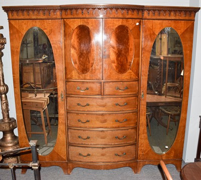 Lot 456 - An impressive late Victorian mahogany triple...
