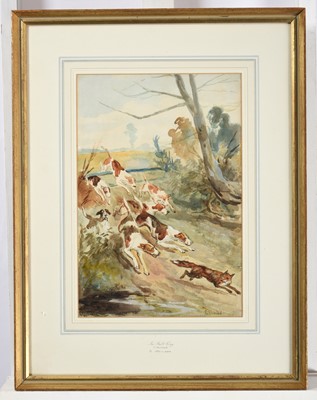 Lot 1032 - Thomas Blinks (1860-1912) "In full cry" Signed,...