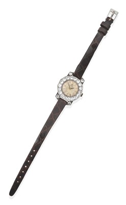 Lot 2266 - A Lady's Diamond Cocktail Wristwatch