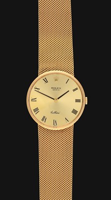 Lot 2187 - An 18 Carat Gold Wristwatch, signed Rolex,...