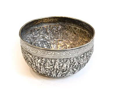 Lot 217 - A South East Asian silver bowl, probably...