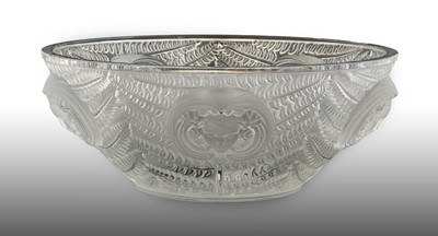 Lot 43 - A Lalique Clear and Frosted Glass Psyche Bowl,...