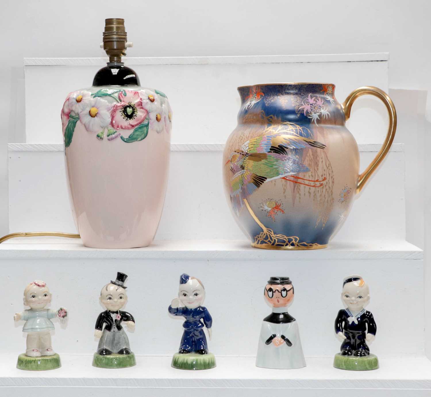 Lot 21 - A Carltonware Art Deco jug decorated in the...