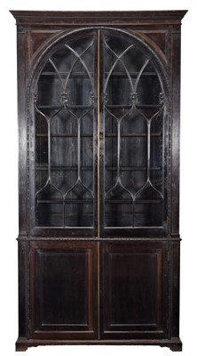 Lot 270 - A Near Pair of Stained Mahogany Bookcases, in...