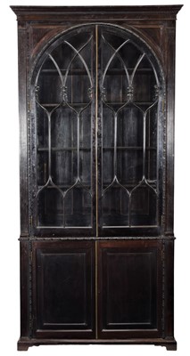 Lot 270 - A Near Pair of Stained Mahogany Bookcases, in...