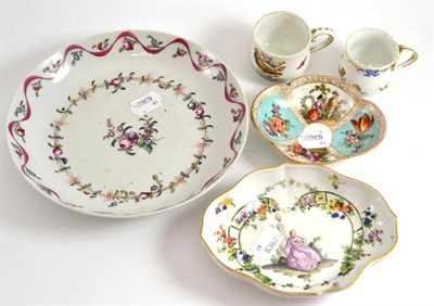 Lot 99 - Five ceramic items including Newhall, Dresden etc