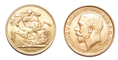 Lot 98 - A gold full sovereign, dated 1913