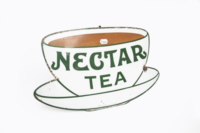 Lot 3159 - Nectar Tea Enamel Adverting Sign