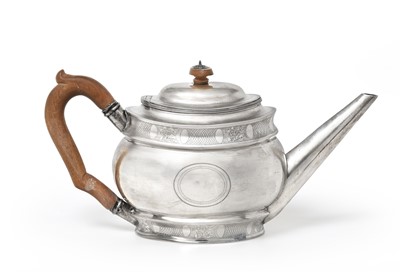 Lot 2006 - A George III Silver Teapot, by Solomon Hougham,...