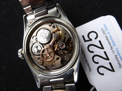 Lot 2225 - A Stainless Steel Centre Seconds Wristwatch,...