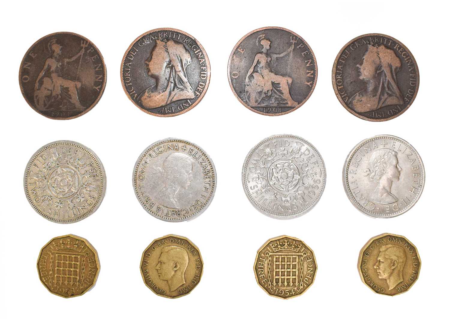 Lot 85 - A Quantity of UK Bronze Coins, pennies &...