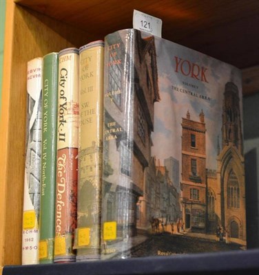 Lot 121 - Royal Commission on Historical Monuments, - The City of York, Volumes 1 to 5, 1962 - 1981,...