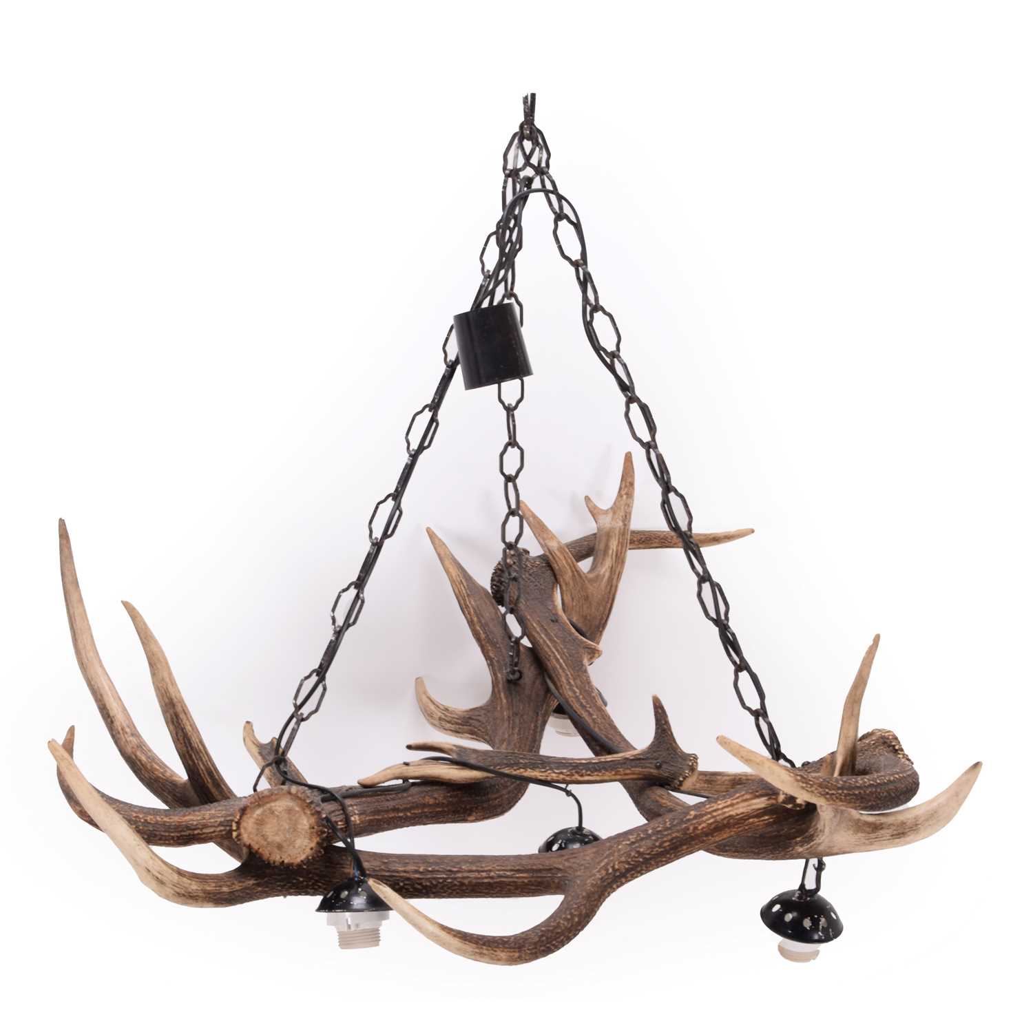 Lot 118 - Antler Furniture: An Antler Mounted Chandelier,...