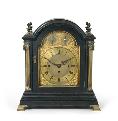 Lot 157 - A Victorian Ebonised Chiming Table Clock,...