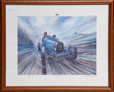 Lot 181 - After Phil May “Vive La Bugatti”, depicting...