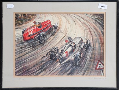Lot 213 - Phil May (b. 1925) “German Grand Prix 1935”...