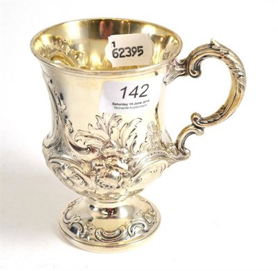 Lot 142 - Victorian silver cup 1848