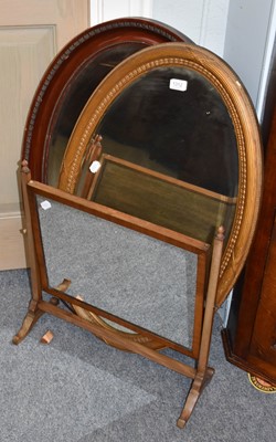 Lot 551 - Two wall mirrors and a dressing mirror (3)