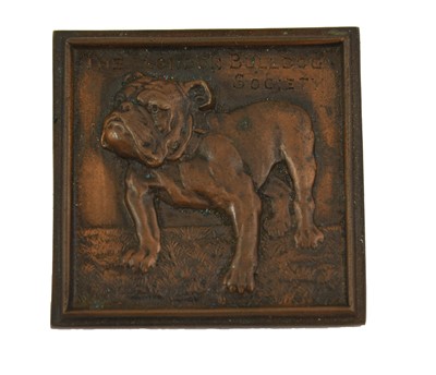 Lot 1043 - Two London Bulldog Society Bronze Plaques,...