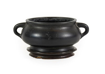 Lot 143 - A Chinese Bronze Censer, Xuande reign mark but...